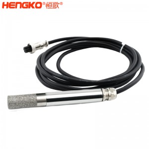 HT606變送一體溫濕度探頭_316L不銹鋼透氣糧倉谷堆長桿溫濕度探頭