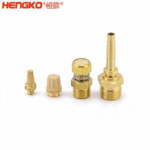 源頭廠(chǎng)家生產(chǎn)銅消聲器燒結(jié)消音降噪耐高溫濾芯,應(yīng)用于壓縮機(jī)