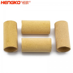廠家定制生產(chǎn)銅粉末過(guò)濾芯燒結(jié)銅濾芯濾管孔隙均勻，銅燒結(jié)除塵防塵過(guò)濾銅管