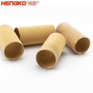 廠家定制生產(chǎn)銅粉末過(guò)濾芯燒結(jié)銅濾芯濾管孔隙均勻，銅燒結(jié)除塵防塵過(guò)濾銅管