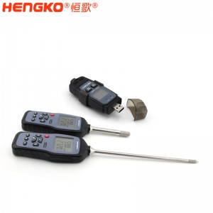恒歌定制HG970手持式溫濕度標準器_用于無塵車間、儲存?zhèn)}庫溫濕度測量抽檢