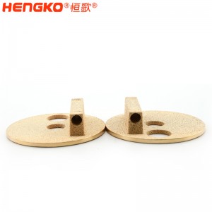 工廠批發(fā)高機械強度 3-90微米黃銅青銅粉末燒結過濾器 用于工業(yè)和化工
