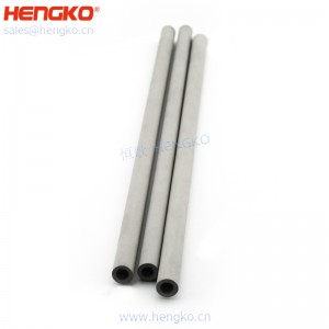 恒歌定制加工微米粉末多孔金屬過(guò)濾器元件(氮?dú)鈹U(kuò)散器管)