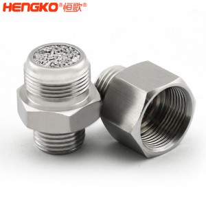 5 10 30 40微米醫(yī)用級粉末燒結(jié)不銹鋼316L直列式過濾器氧氣回路通風機過濾用