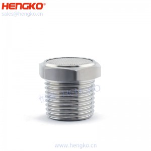 恒歌生產(chǎn)絲網(wǎng)燒結(jié)316不銹鋼平頭消聲器，消音耐用不銹鋼氣動(dòng)過濾元件