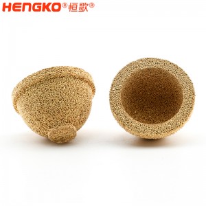 微孔專(zhuān)業(yè)廠家定制銅燒結(jié)粉末過(guò)濾筒帽杯 用于微米級(jí)過(guò)濾應(yīng)用
